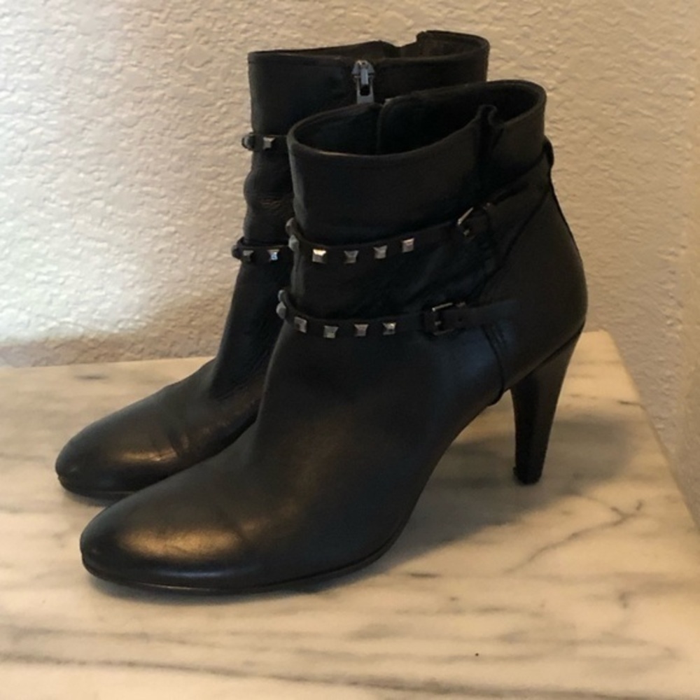 Ecco black leather boots